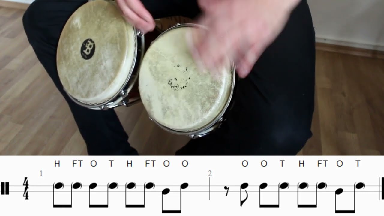 Bongo: Martillo (Basic Beat + Variationen 1, 2, & 3) - Mobiler Musikunterricht Regensburg -