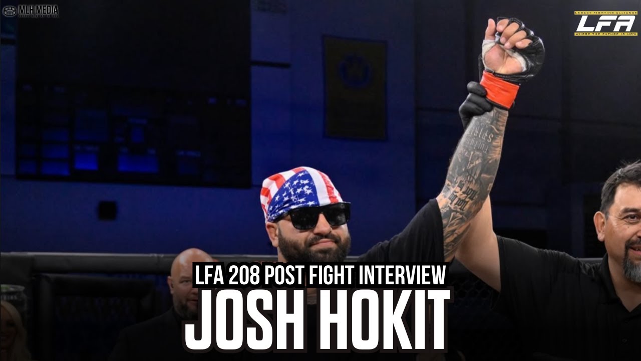 LFA 208 Josh Hokit Post Fight Interview | 3rd KO of 2025 & Dana White Contender Series In August