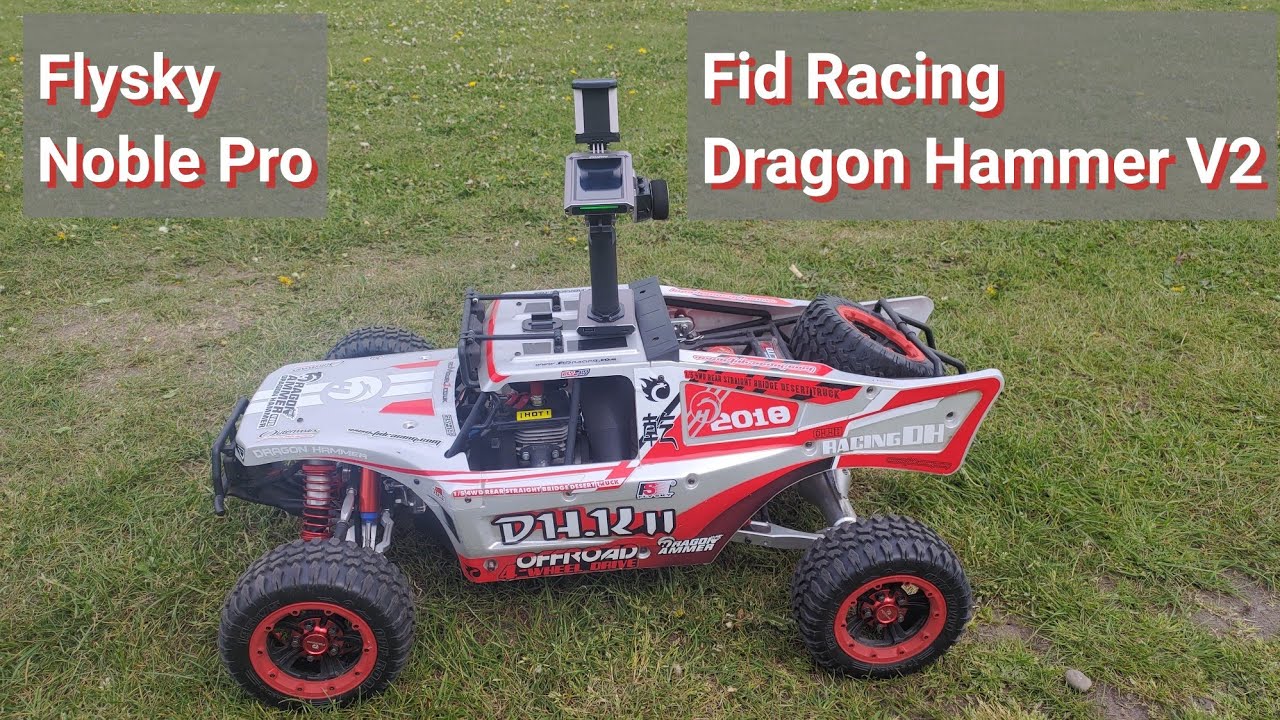 FID Racing Dragon Hammer v2 running on Aspen 2 fuel, Flysky noble pro channel labels.