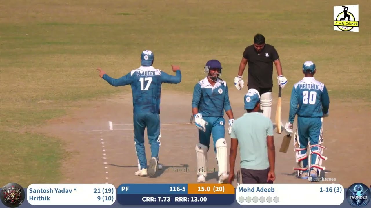 Phk Fighters Vs Thunder XI  HIGHLIGHTS Sarpanch Dargai Ground #rawdycricket