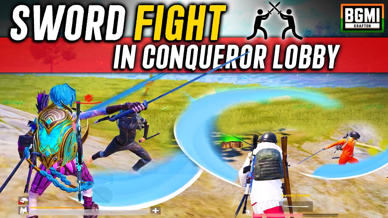 SWORD FIGHT CHALLENGE IN TOP CONQUEROR LOBBY | - 60 POINTS😭 | Faroff BGMI