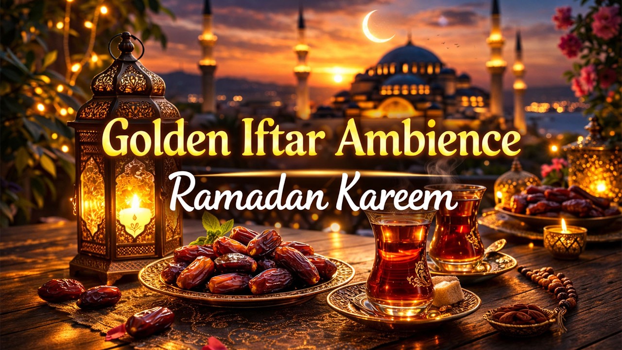 🌙 Iftar Ambience  Peaceful Islamic Arabic & Turkish Instrumental for Ramadan