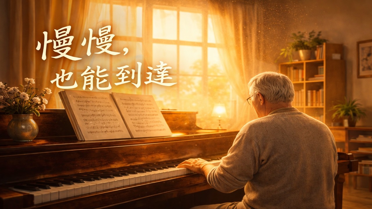 《慢慢，也能到達》｜霽衡｜每一步都算數｜銀髮鋼琴之歌