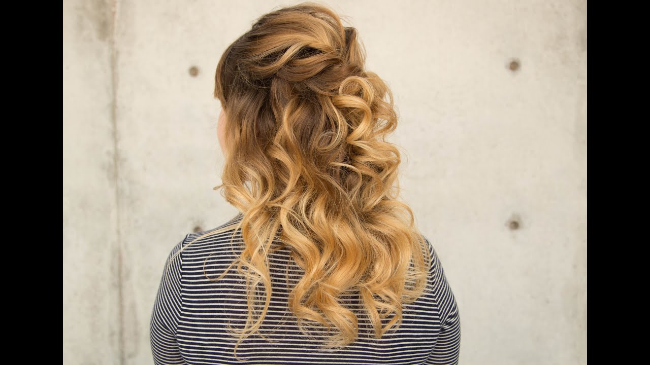 Bridal Half Down Wavy Hairstyle