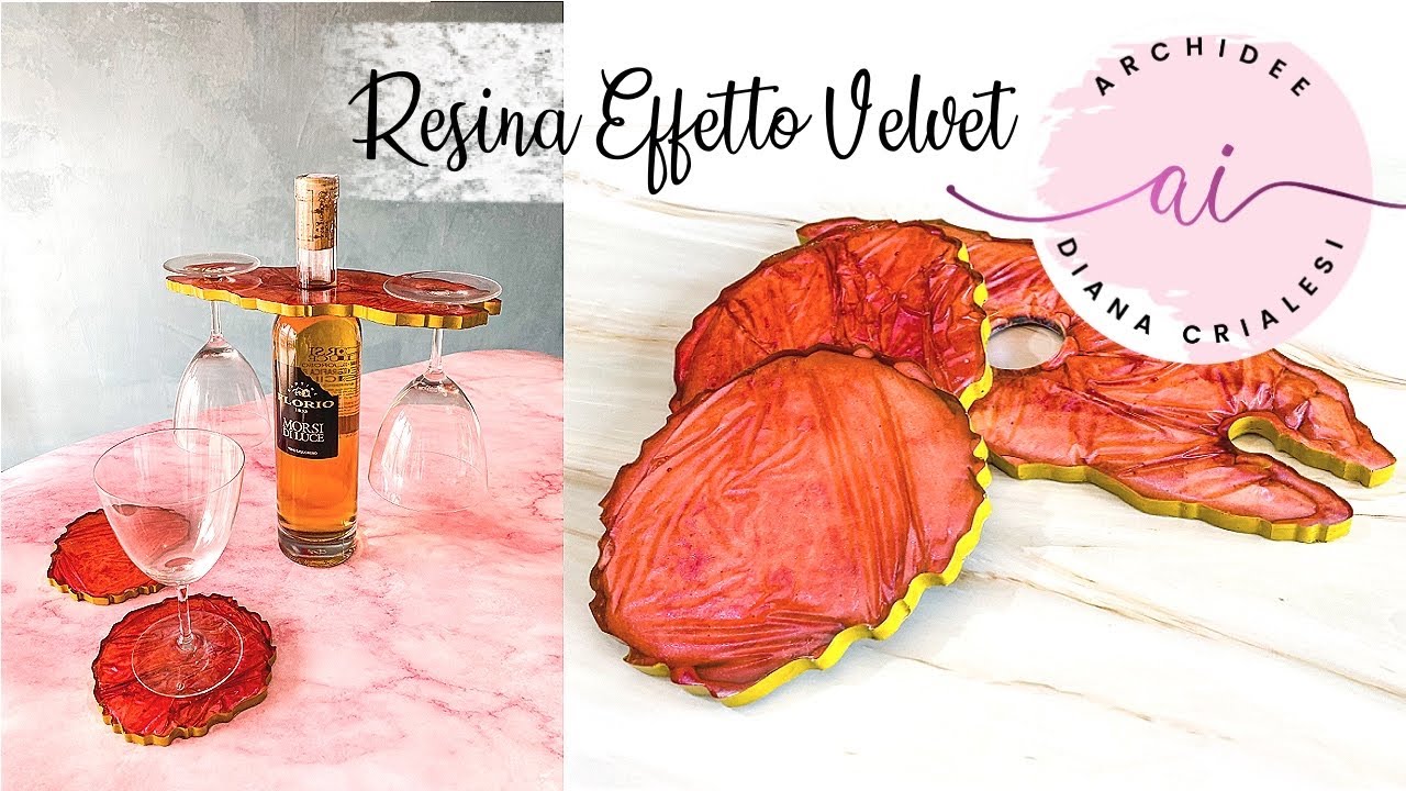 Resina Epossidica effetto Velvet | Portacalici e Sottobicchieri Geode
