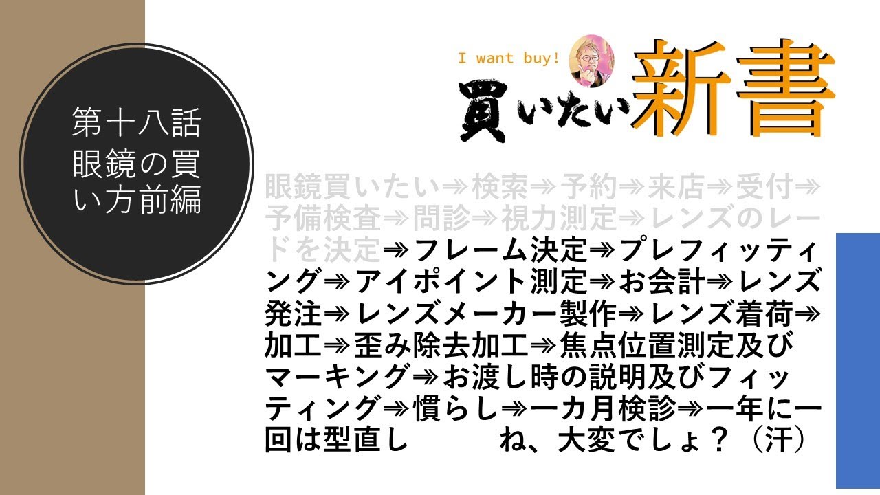 第十八話：グラシアス流眼鏡の買い方　後編