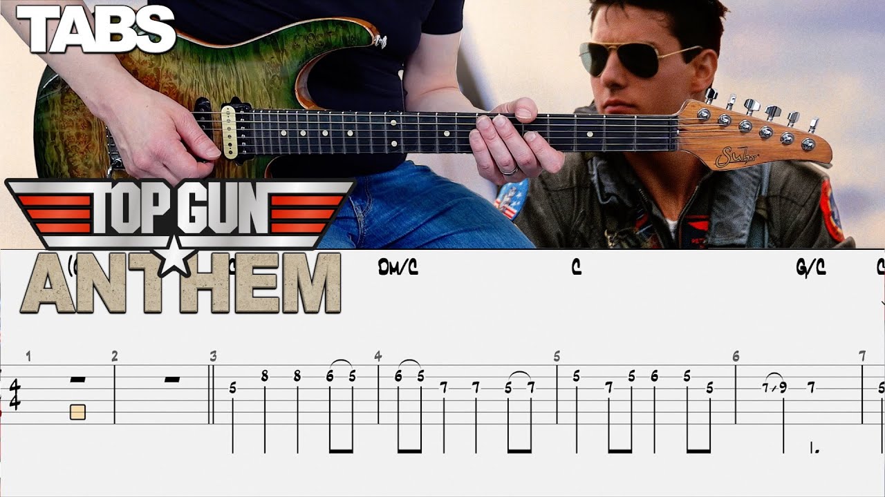 Harold Faltermeyer - Top Gun Anthem | Guitar cover WITH TABS | Steve Stevens GUITAR