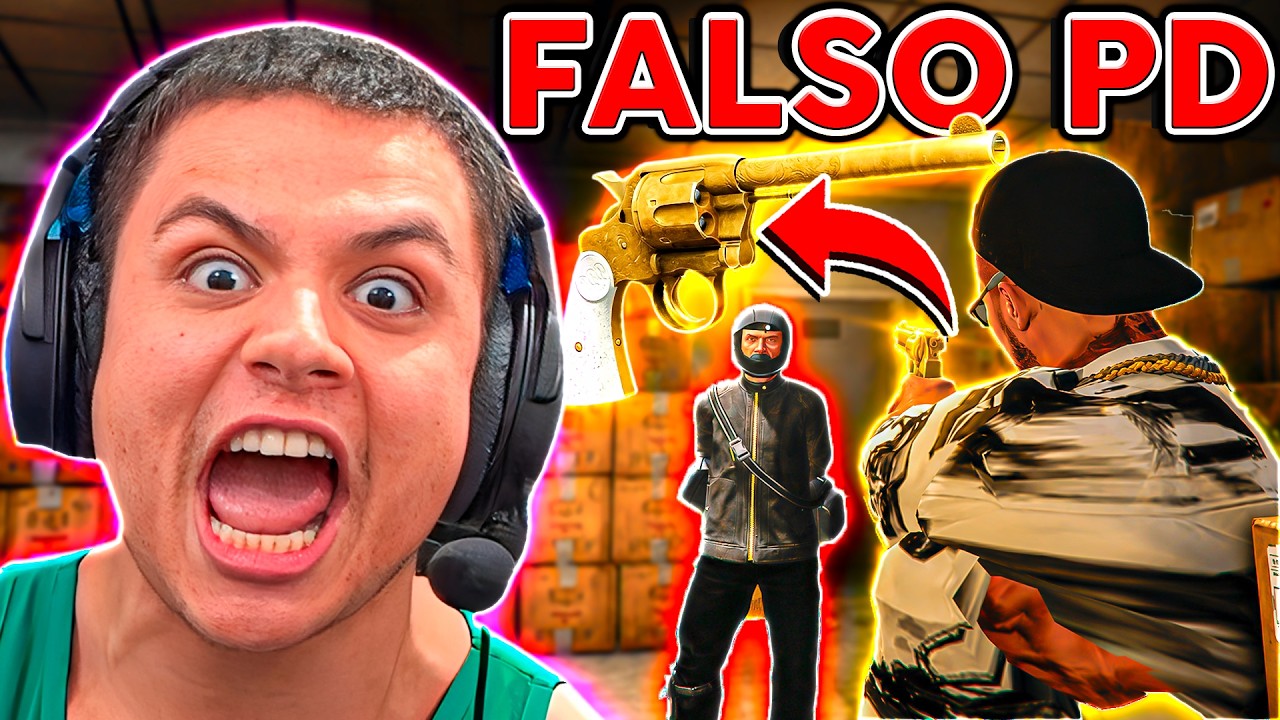 FINGI DAR PD com FALSA DOURADA 😱 GTA RP (Paulinho o LOKO)