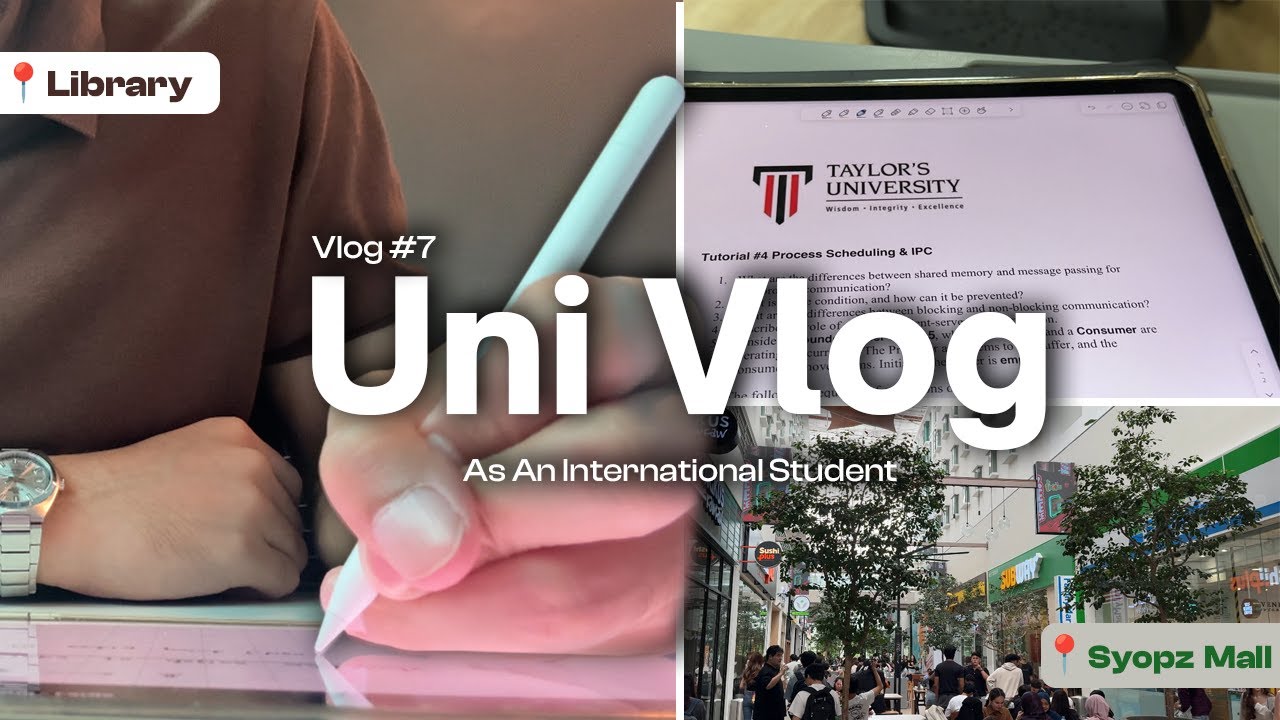Uni Vlog #7 | Taylor’s University Campus, Studying, Food & More! | International Student Diaries