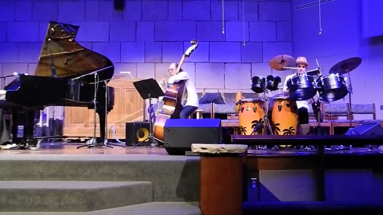 Musical Trio Spanish Pianist Bass & Drums Naples FL 2/2015 #2 DSCN8593