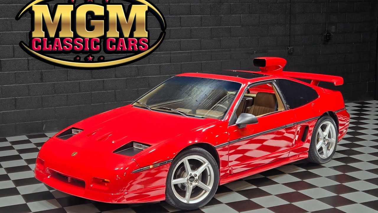 1988 Pontiac Fiero GT Coupe 3.8 Supercharged 17 wheels Sunroof Leather Digital Dash AWESOME FOR SALE