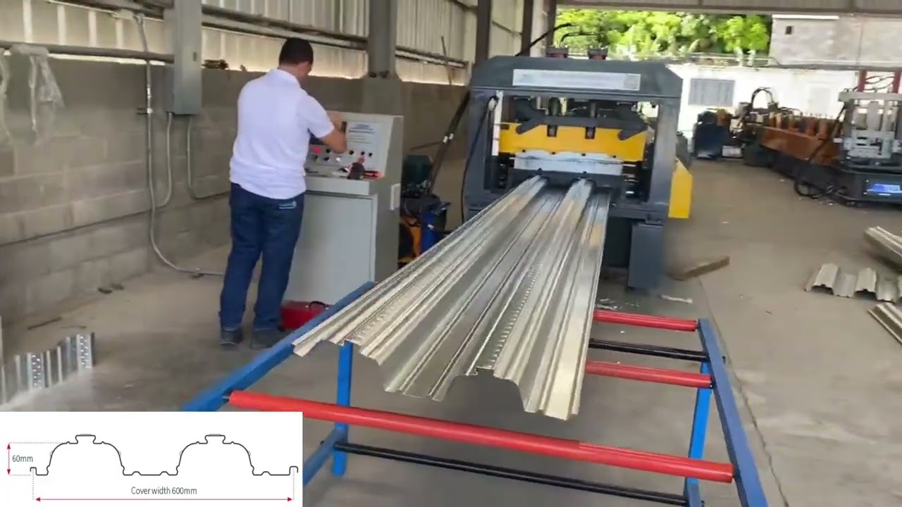Zhongtuo  TR60 Floor Decking Machine Successfully Running in the Dominican Republic
