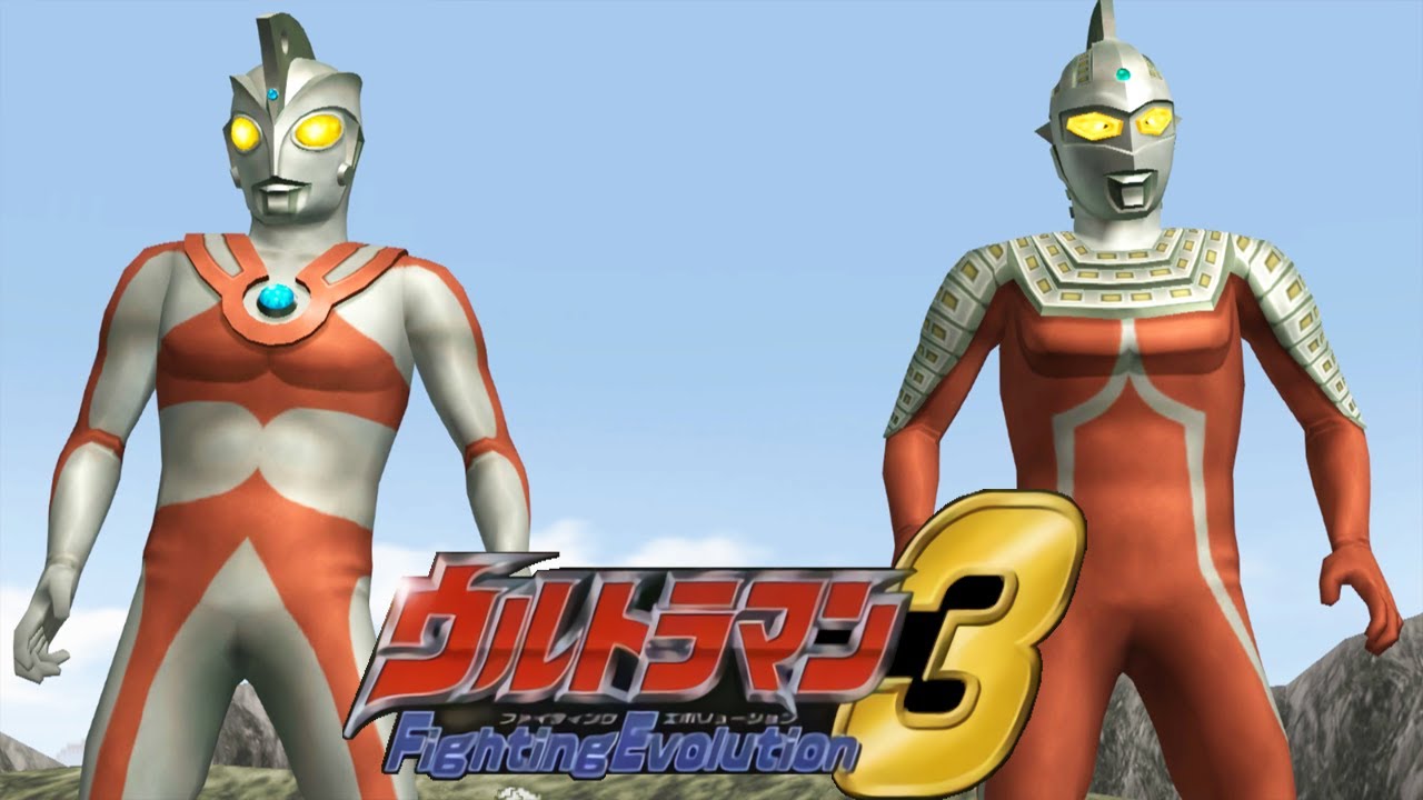 [PS2] Ultraman Fighting Evolution 3 - Tag Mode - Ultraman Ace and Ultraseven (1080p 60FPS)