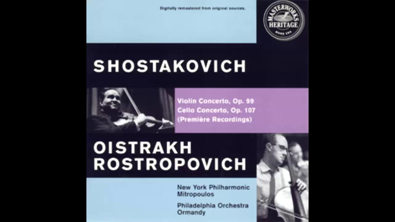 SHOSTAKOVICH: Cello Concerto No. 1 in E flat major op. 107 / Rostropovich·Ormandy·