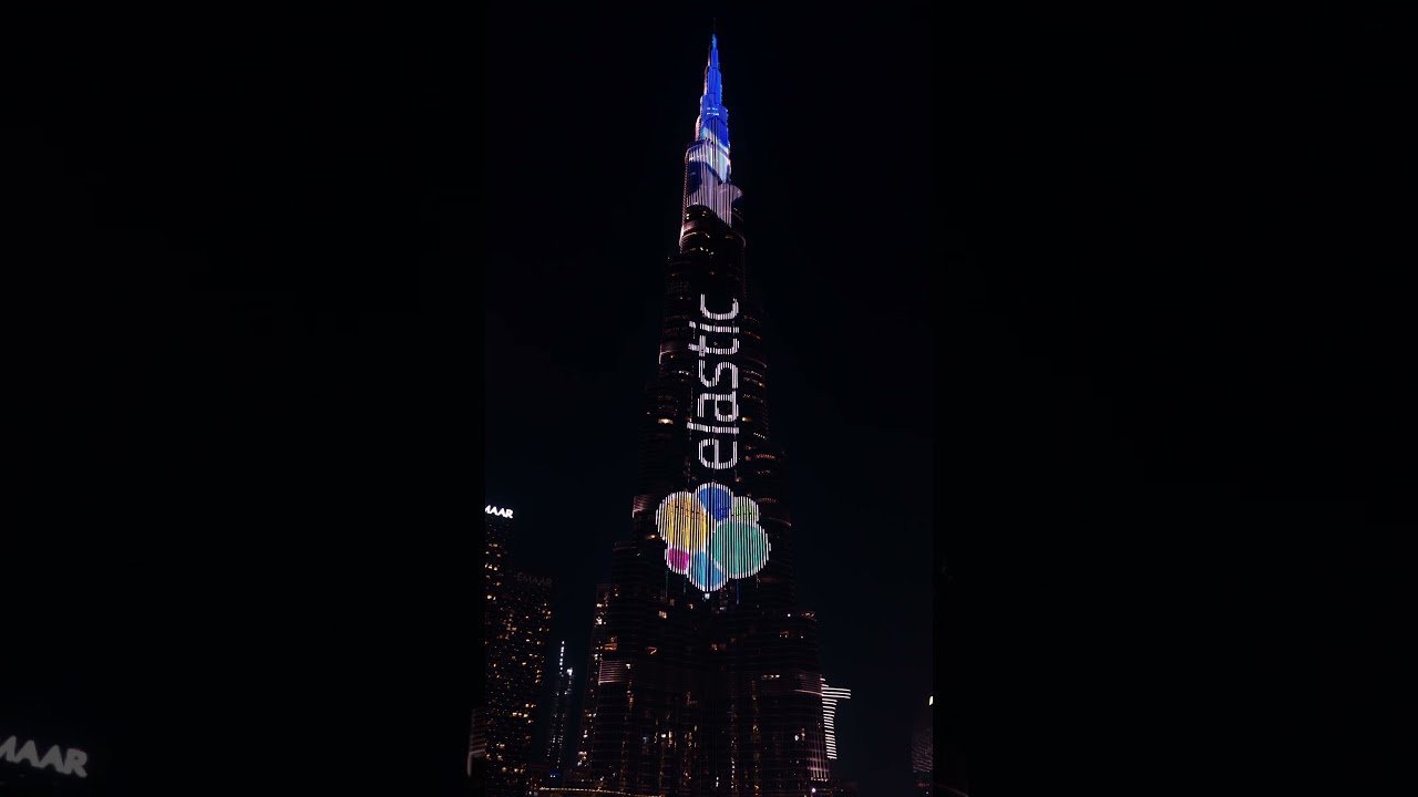 Elastic at the Burj Khalifa | LED show