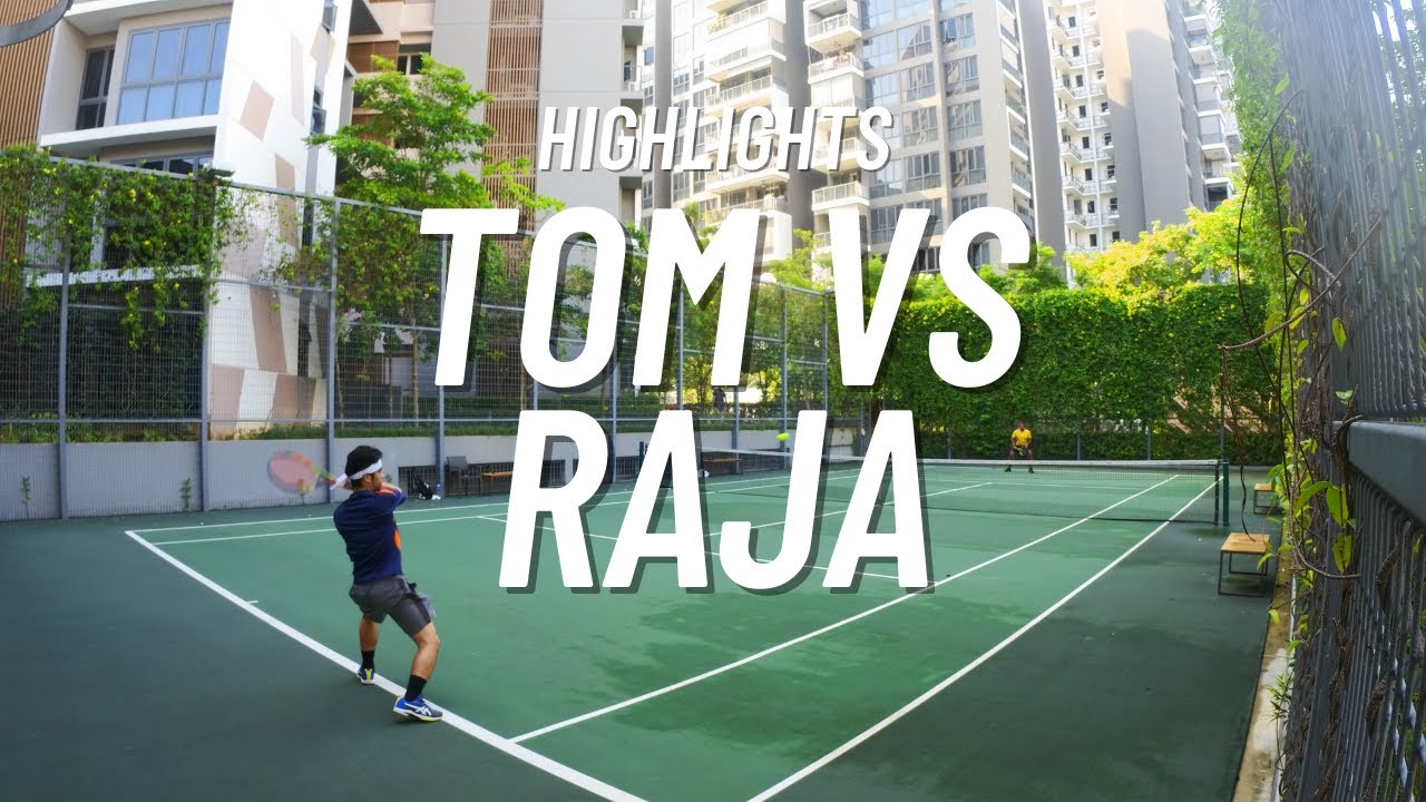 NTRP 3.5 Tennis Singles Match Highlights in Singapore - Tom vs Raja