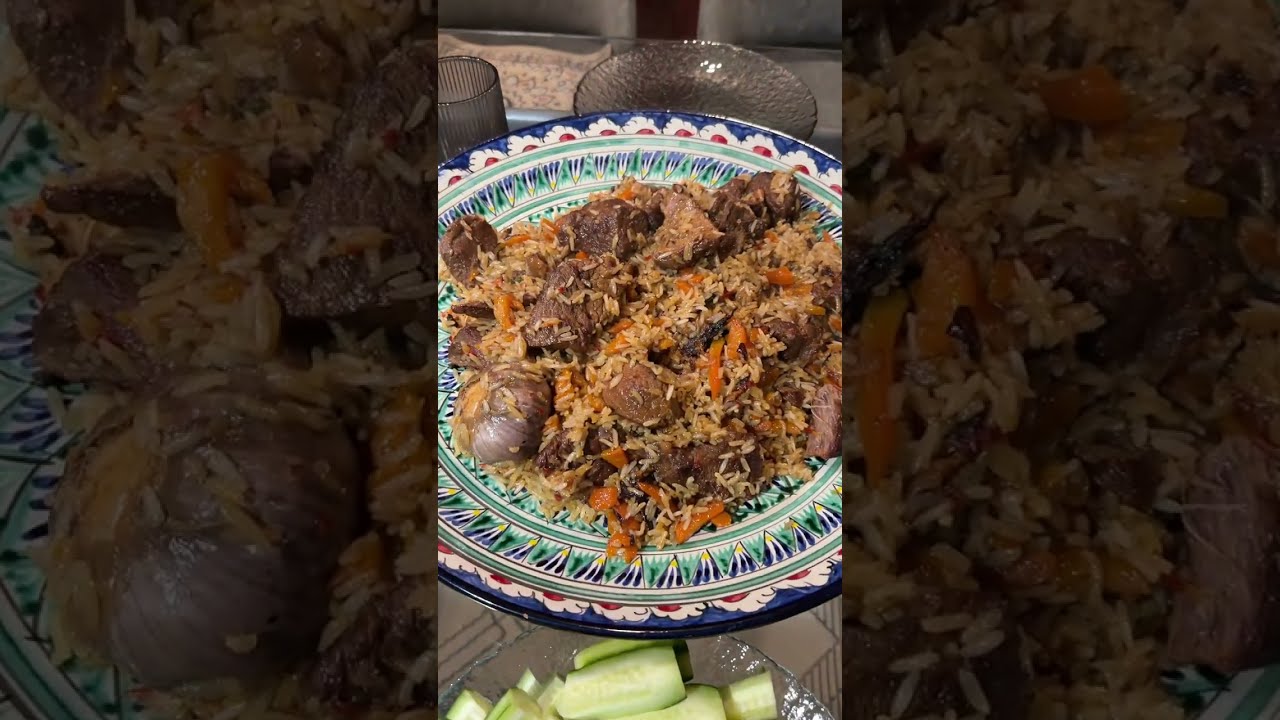 Плов в чугунном казане