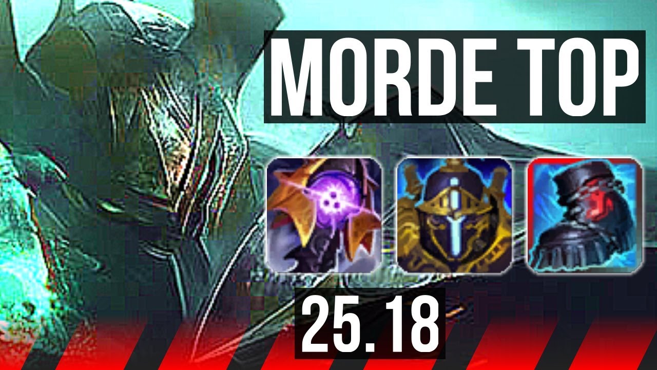 MORDEKAISER vs YORICK (TOP) | 12 solo kills | KR Master | 25.18