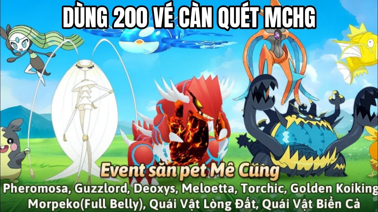 Poke đại chiến - Dùng 200 vé càn quét mê cung hạn giờ...
