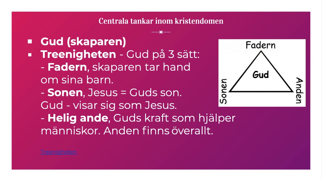 Centrala tankar - Kristendomen