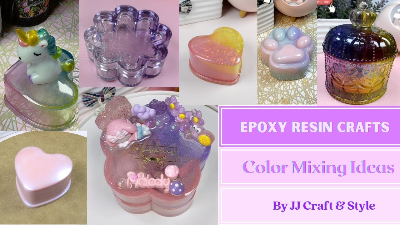 8 Amazing Color Mixing Ideas for Resin Jewelry Box | Epoxy Resin Crafts Ideas