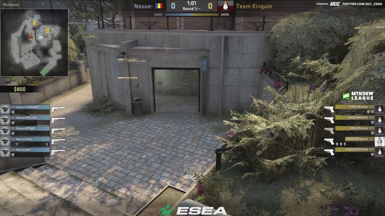 ESEA Premier Season 25 Europe || Kinguin vs Nexus || map overpass