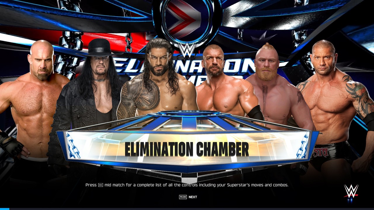🔴 Legendary Elimination Chamber Match – Total Destruction Inside!