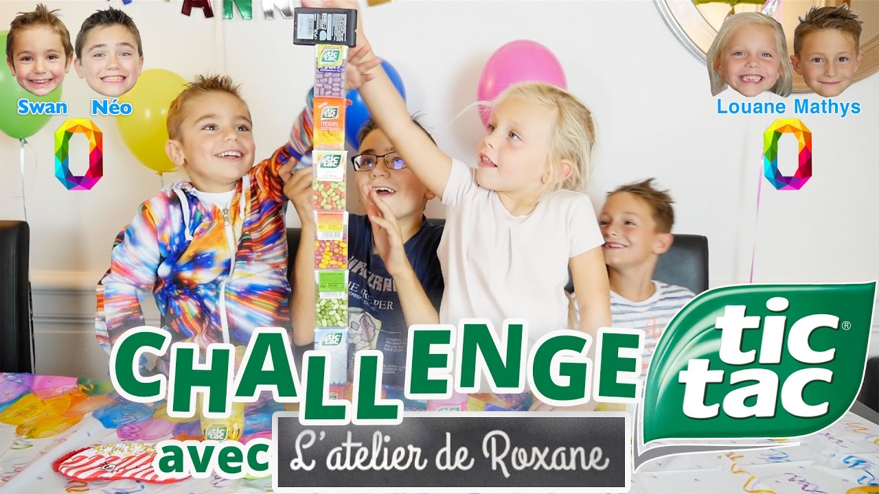 CHALLENGE TIC TAC | Swan & Néo VS Louane & Mathys de L'atelier de Roxane