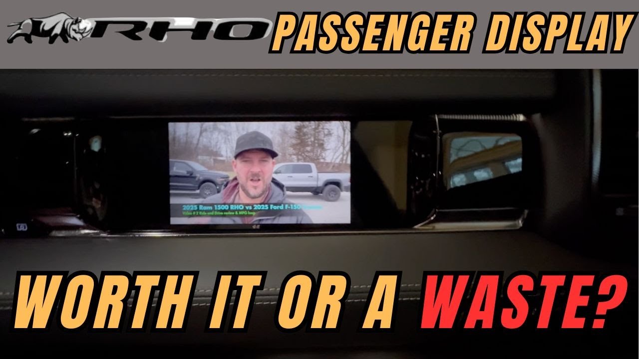 2025 - 2026 Ram 1500 RHO passenger Interactive Display DEMO how to use with HDMI cable