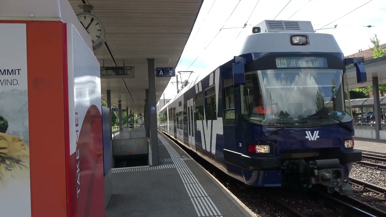 Bahnverkehr zwischen Menziken und Aarau | WSB | Primeli | Saphir | Menziken | Reinach | Suhr