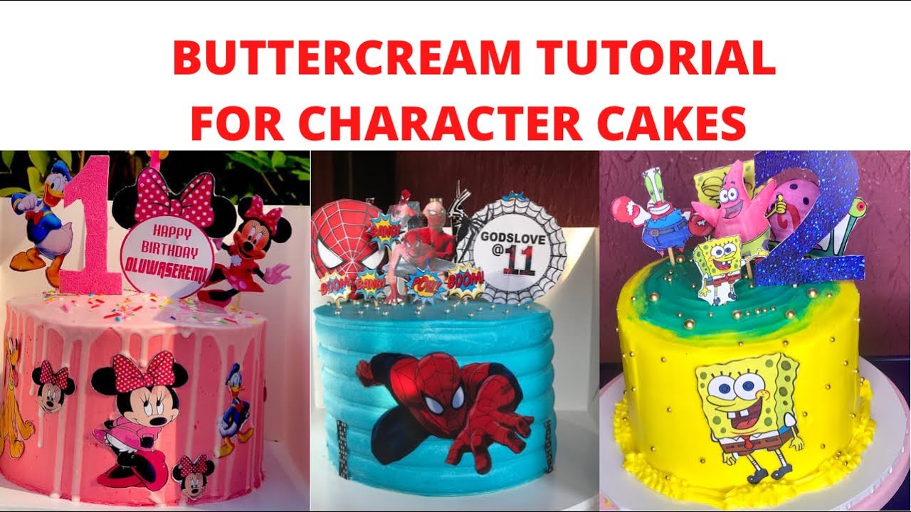 HOW TO MAKE CAKE DECORATING IDEA FOR BIRTHDAY BOY/BUTTERCREAM TUTORIALS FOR CHARACTER CAKE/Kela-Kalu