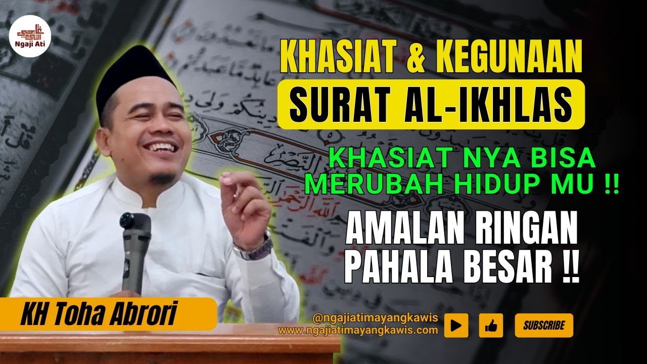 Manfaat & Khasiat Qulhu yang Jarang Dibahas! Banyak Orang Tak Tahu Keutamaannya! KH Toha Abrori