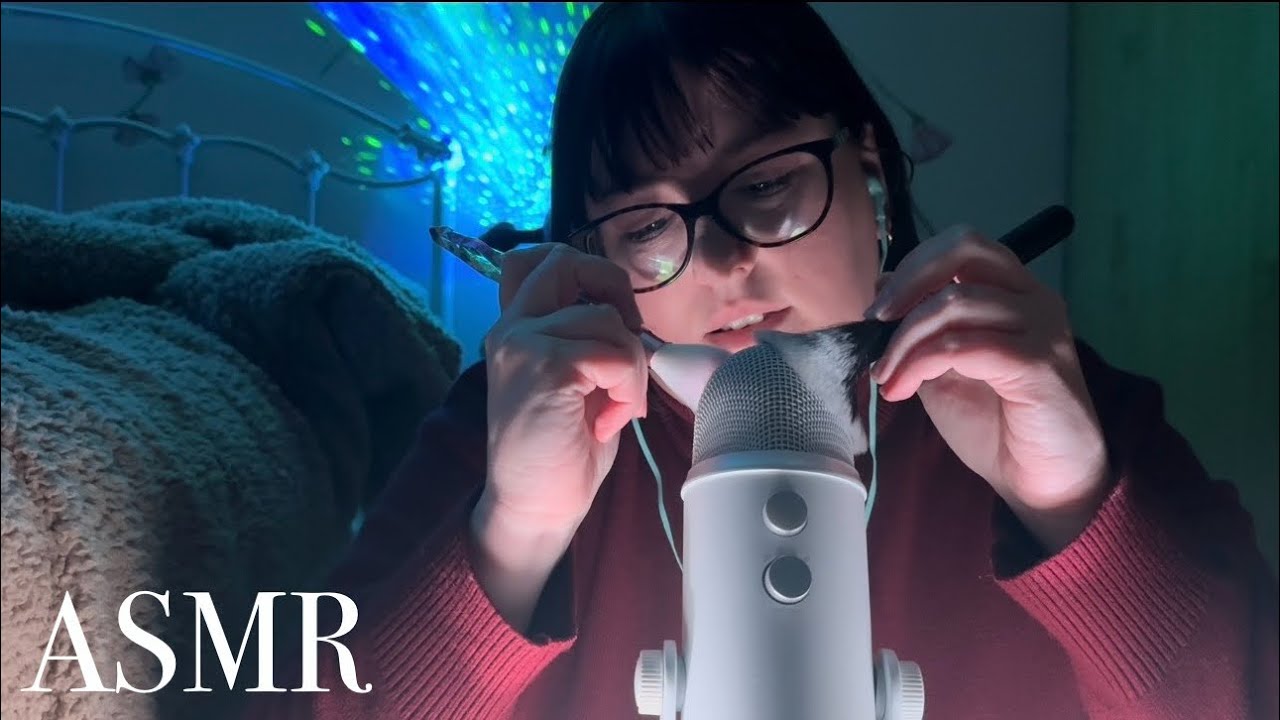 [ASMR] Mic & face brushing