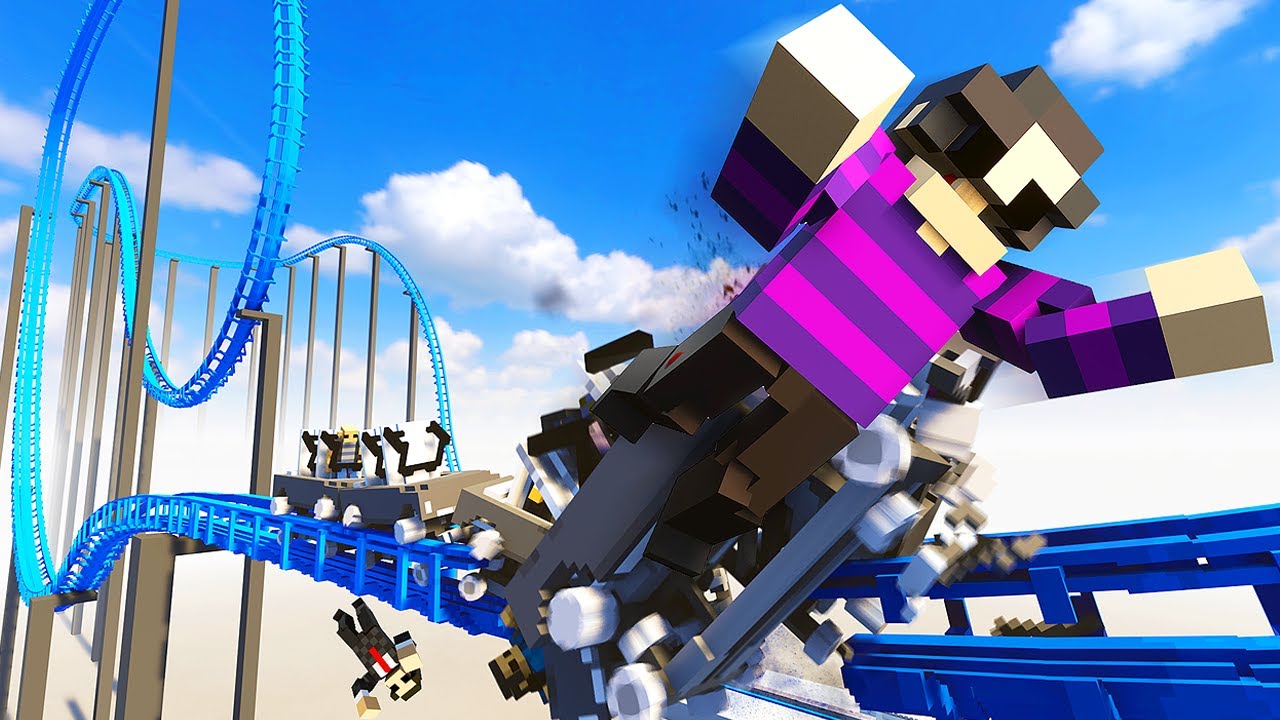 Roller Coaster CRASHES with Ragdolls - Teardown Mods Gameplay