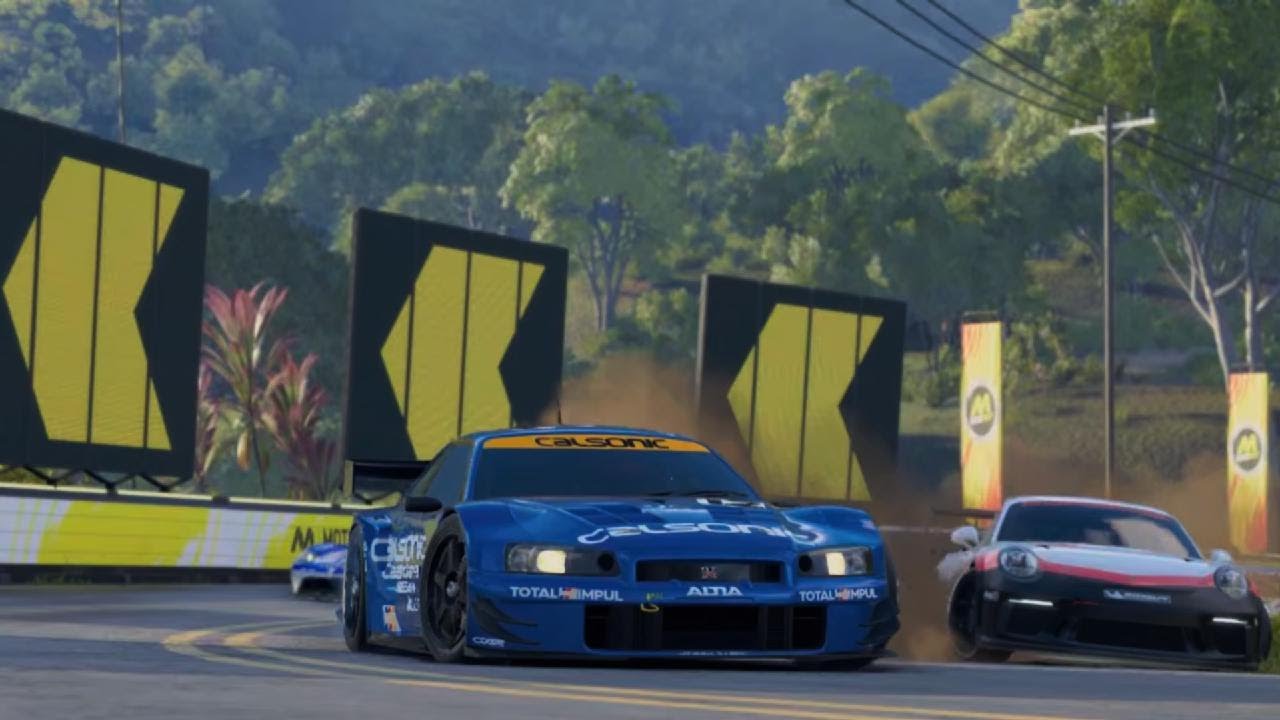 THE CREW MOTORFEST Nissan Skyline R34 GTR Calsonic