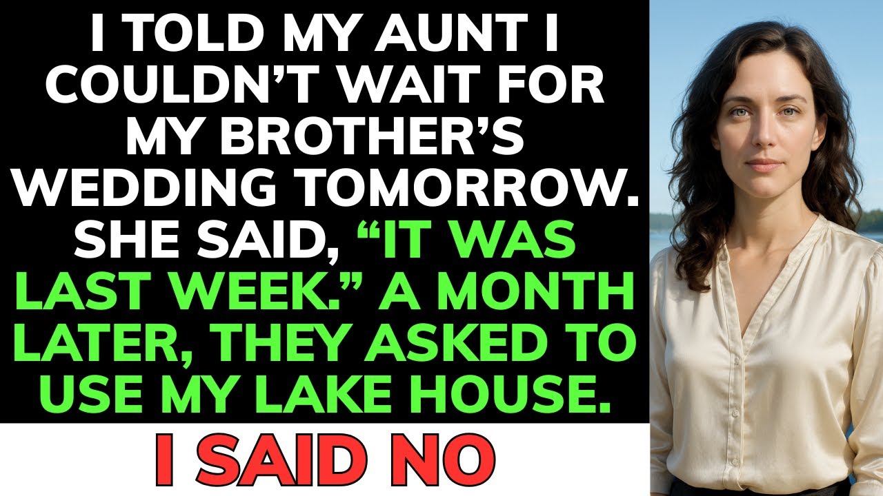 The Day Before My Brother’S Wedding, I Said “Can’T Wait For Tomorrow” — My Aunt Froze In Shock…