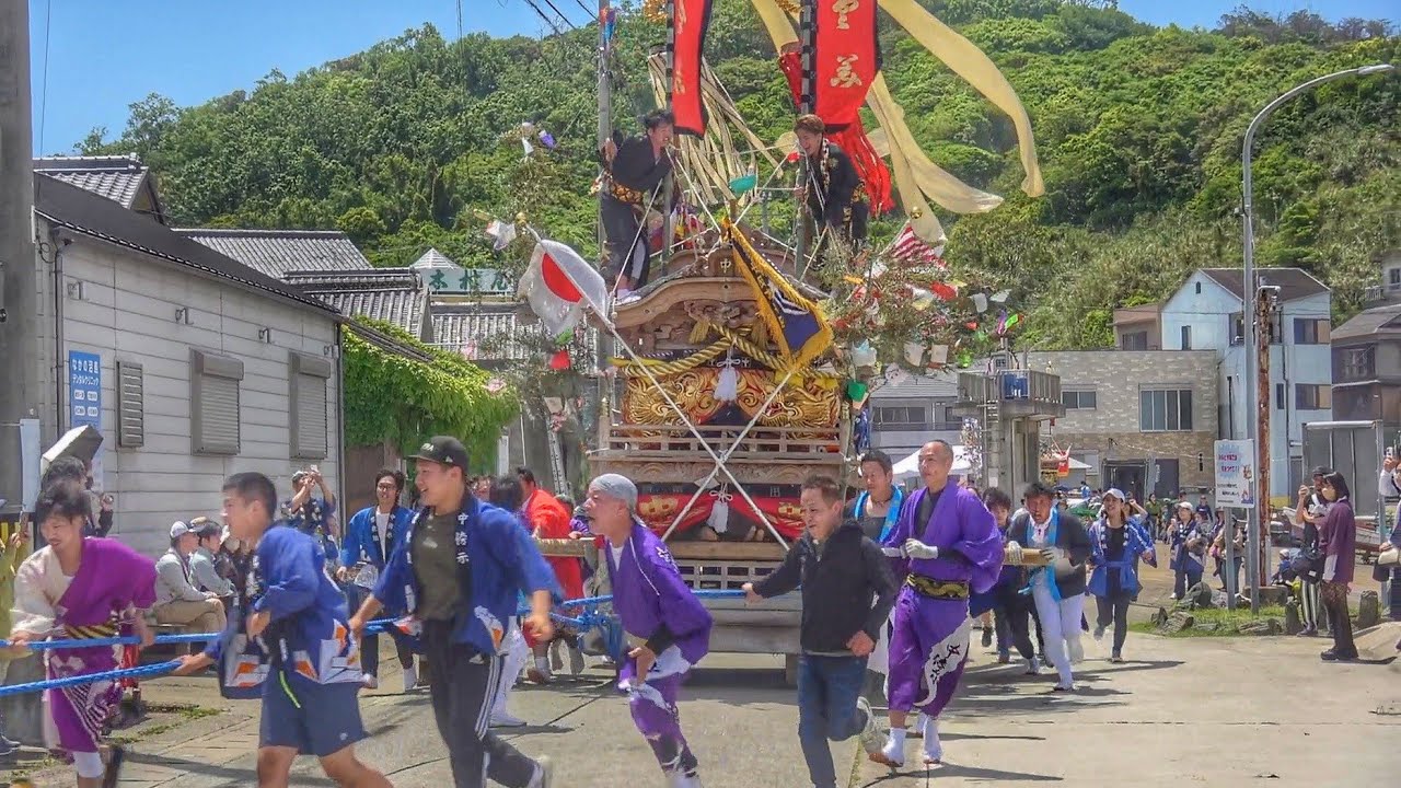 2023.5.04 沼島 春祭り  宮入り  曳き込み·練り 南あわじ市 沼島八幡神社 春祭り だんじり
