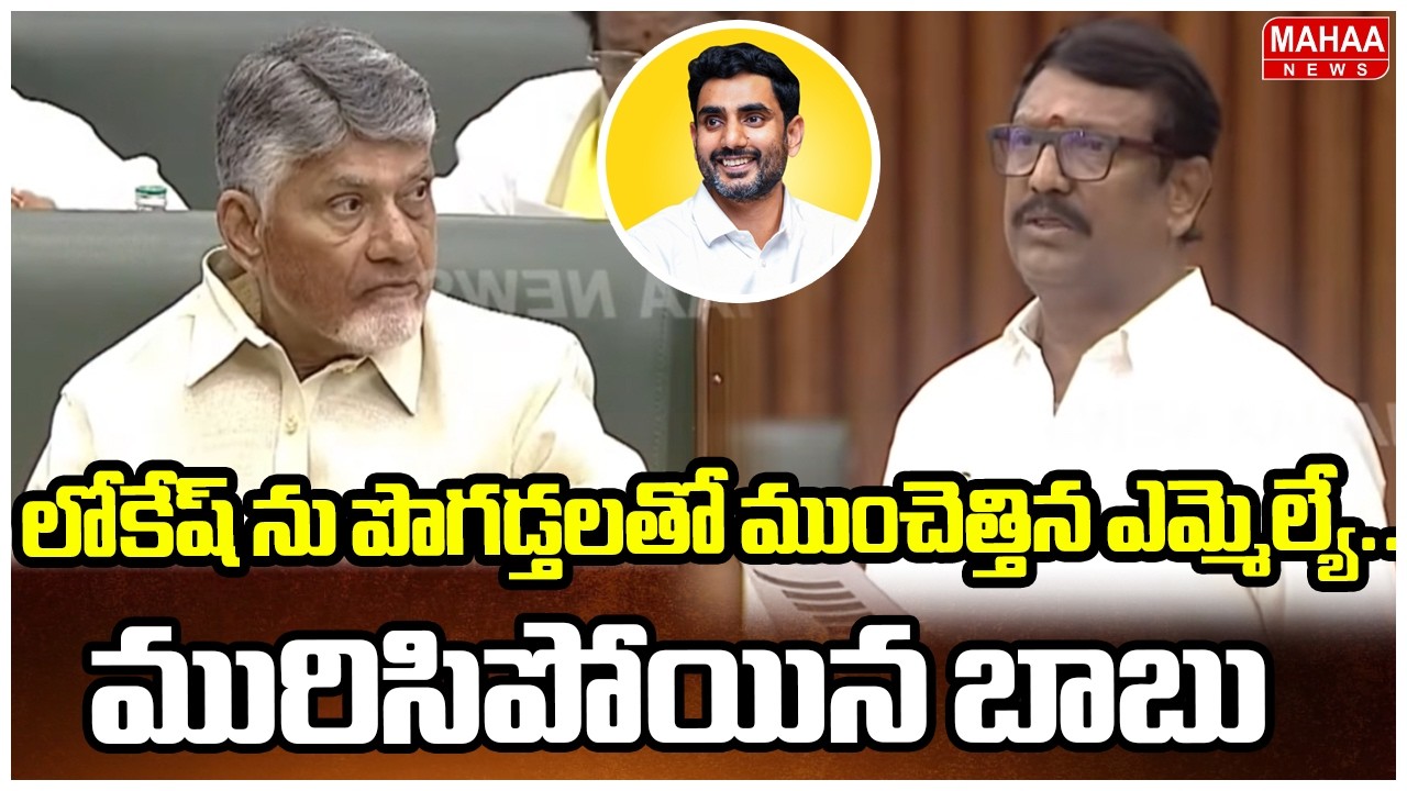 లోకేష్ ను పొగడ్తలతో ముంచెత్తిన ఎమ్మెల్యే..మురిసిపోయిన బాబు | MLA Narayana Reddy | AP Assembly