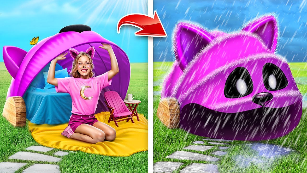 Stavíme Malý Dům pro Catnap! Poppy Playtime Kapitola 3! Extrémní Schovávačka s Catnap!