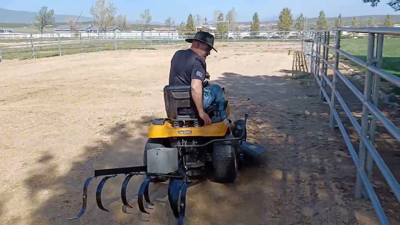 Brinly Cultivator with the Cub Cadet