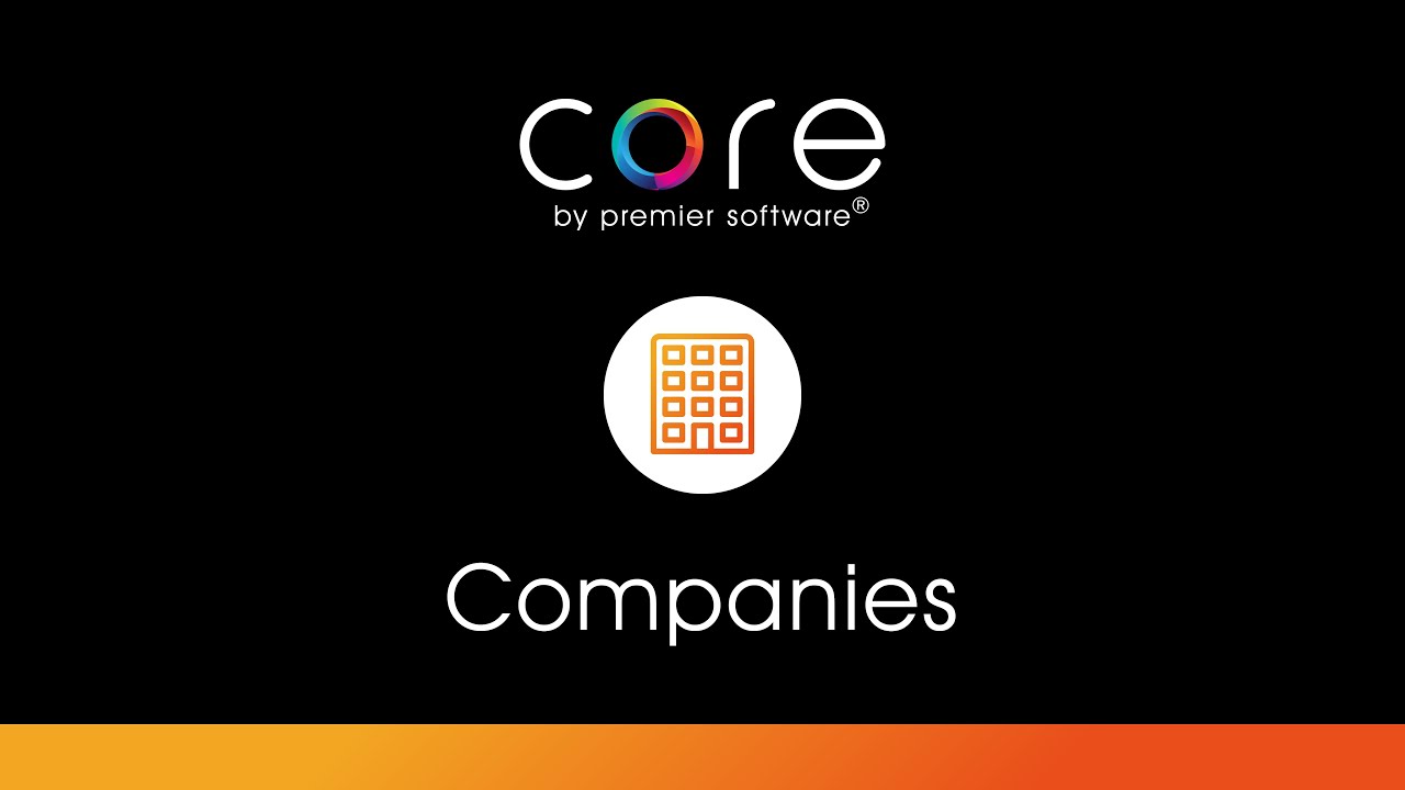 Core - Companies (Set-up and Booking)