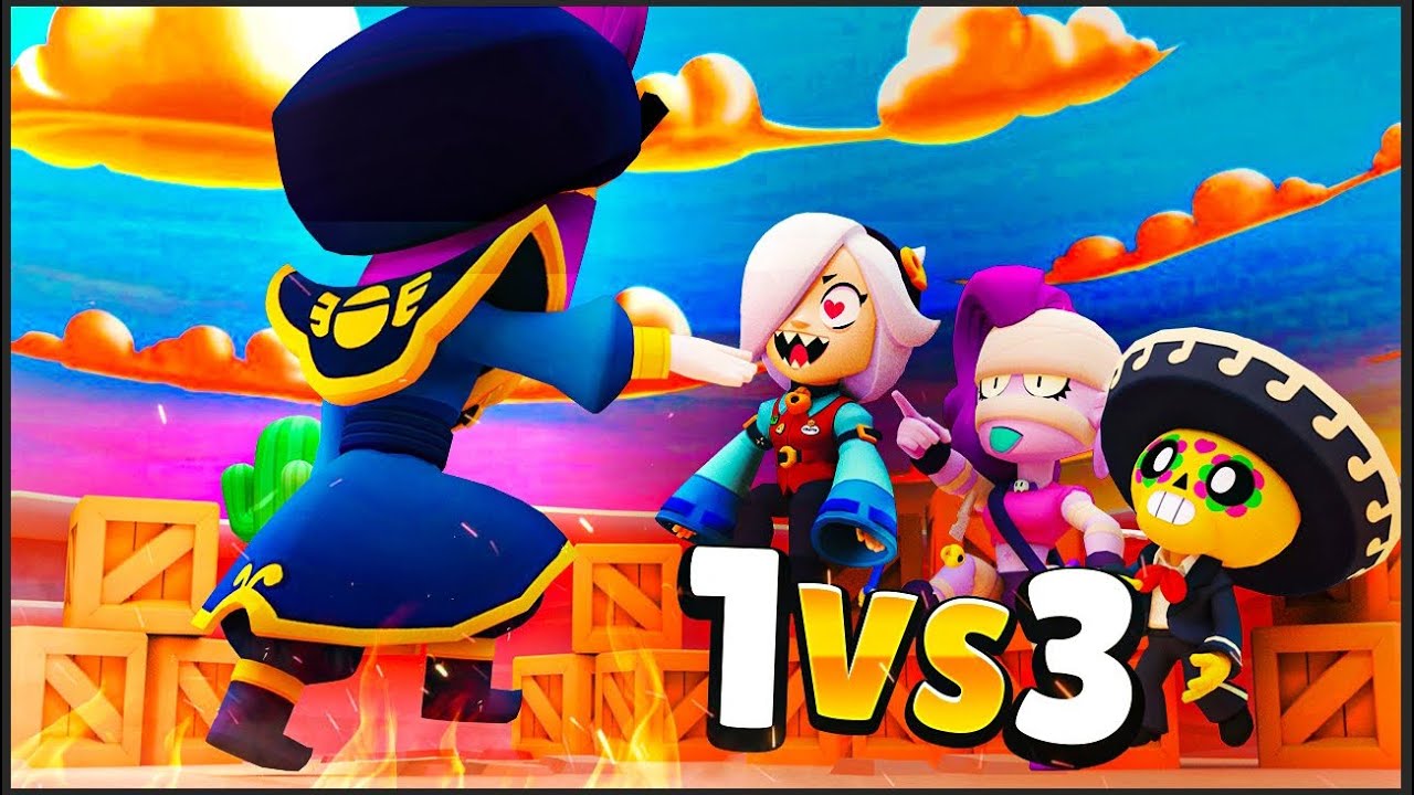 Мортис 1 на 3 в Brawl Ball #2