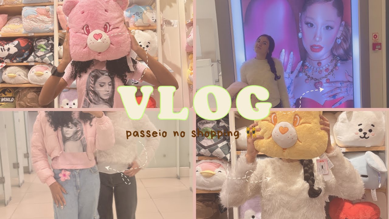 vlogzinho no shopping 👯‍♀️✨🩷💛