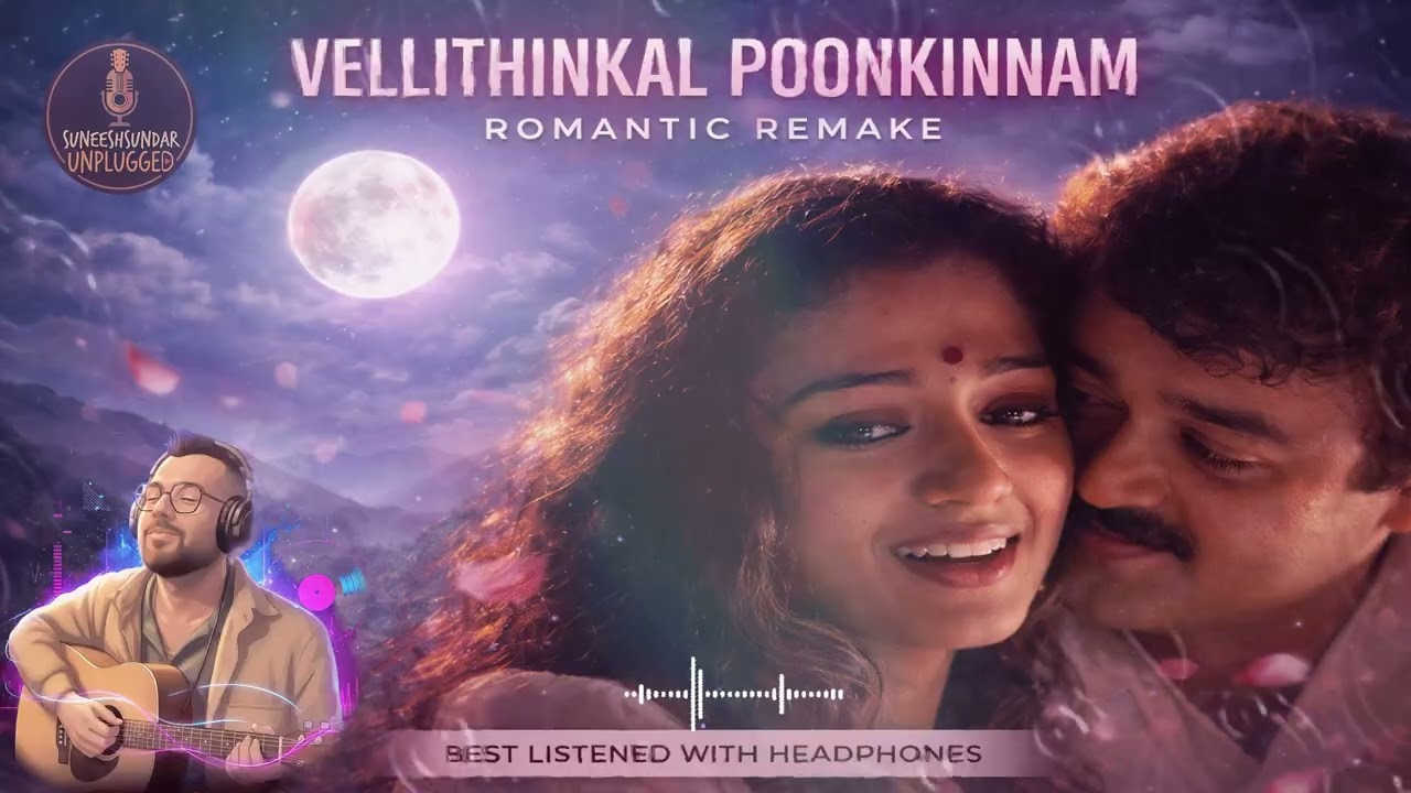 Vellithinkal Poonkinnam | Soulful Romantic Remix | Malayalam Classic Love Song | Suneesh Sundar