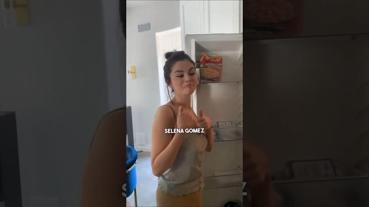 Selena Gomez reveals what&rsquo;s inside her fridge!  🍽️ #shorts #selenagomez