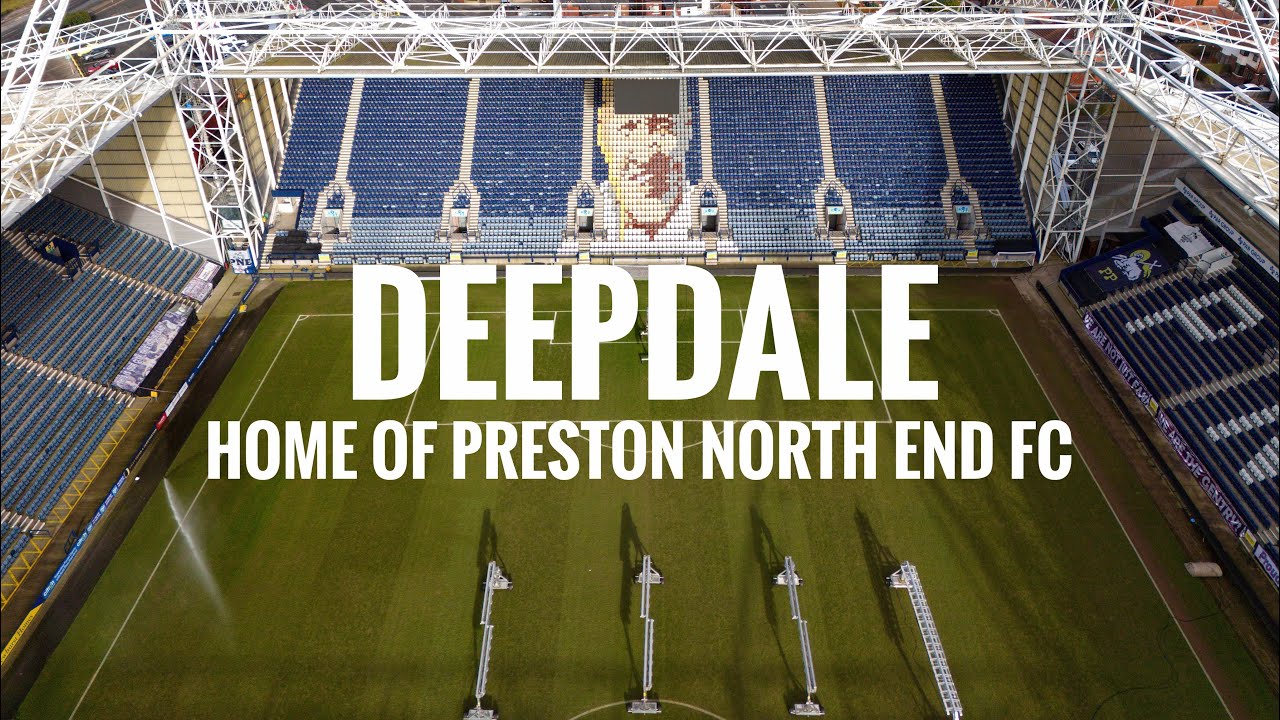 Deepdale Stadium, home to Preston North End - Drone flight