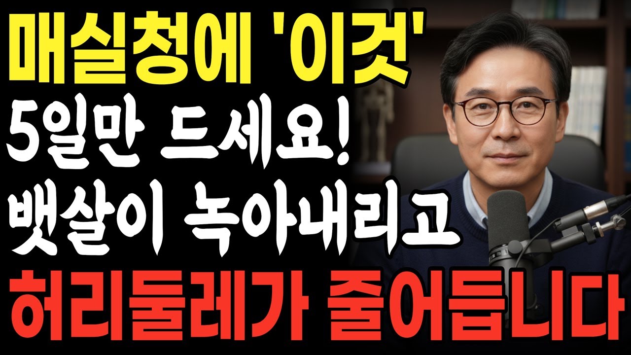 매실청에 이것 섞어 5일만 드세요! 뱃살이 녹아내리고 허리둘레가 확 줄어듭니다 |매실효능 | 뱃살빼는법 | 장건강 | 변비해결 | 건강습관 | 복부비만 | 건강정보 | 숙변제거
