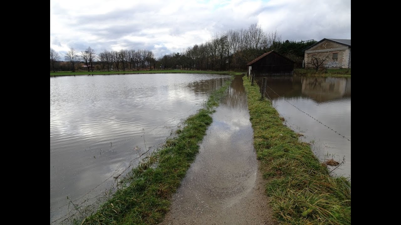 Hochwasser Reinheim Ueberau Gersprenz 2017 (Odenwald, Germany) Flood