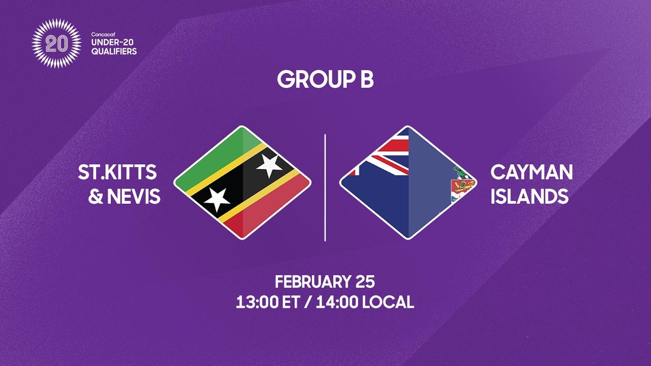St. Kitts & Nevis vs Cayman Islands | 2026 Concacaf Under-20 Qualifiers