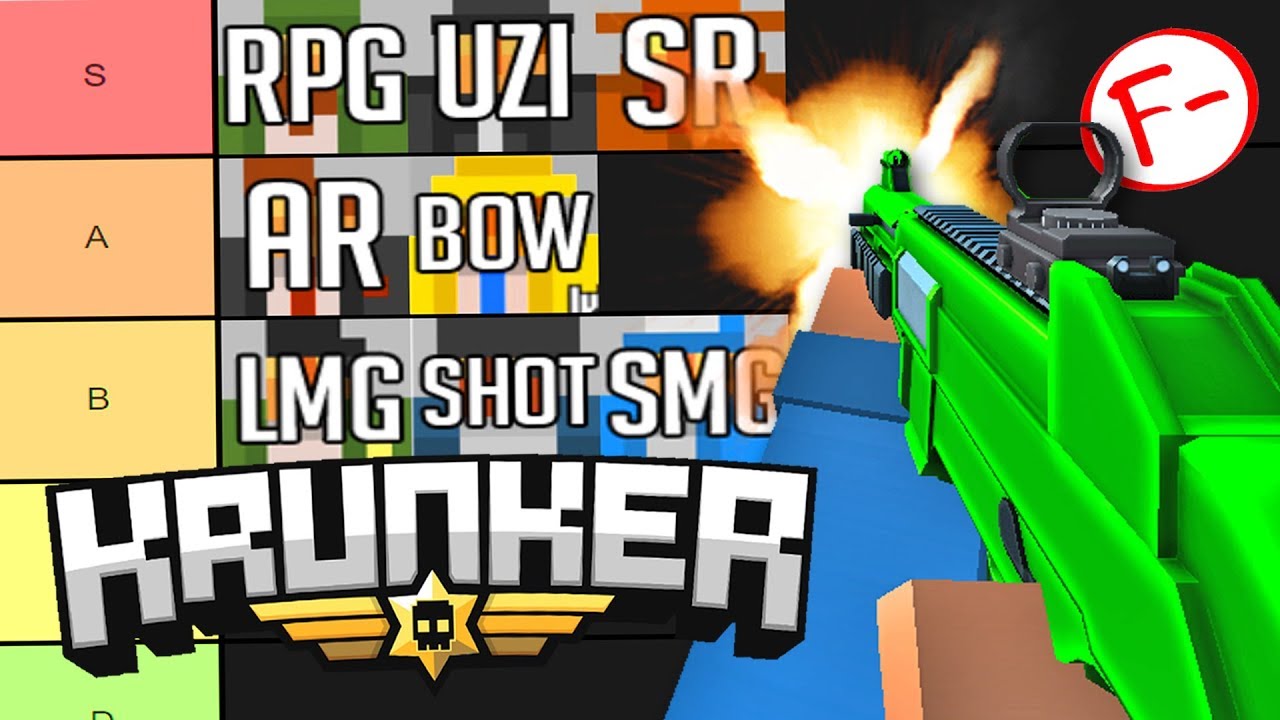 Рейтинг КАЖДОГО класса в Krunker.io от ХУДШЕГО до ЛУЧШЕГО (список уровней)